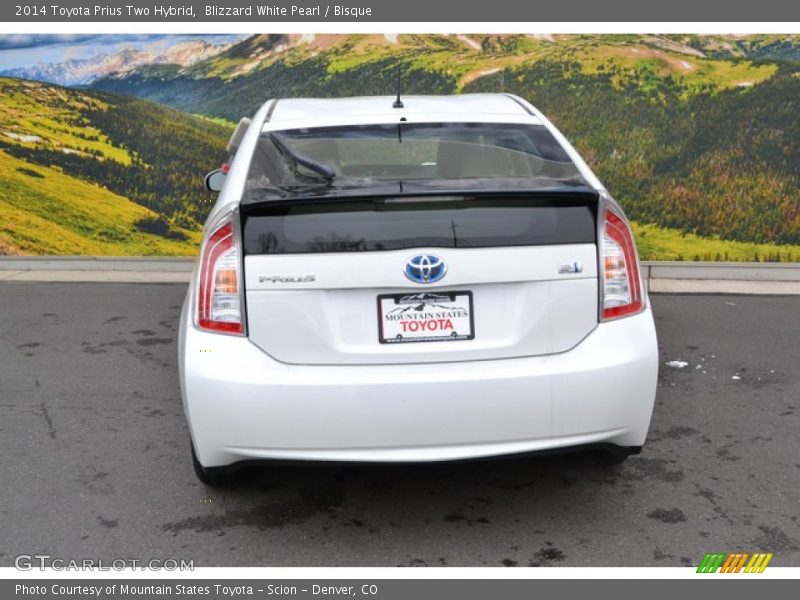 Blizzard White Pearl / Bisque 2014 Toyota Prius Two Hybrid