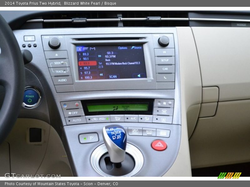 Blizzard White Pearl / Bisque 2014 Toyota Prius Two Hybrid