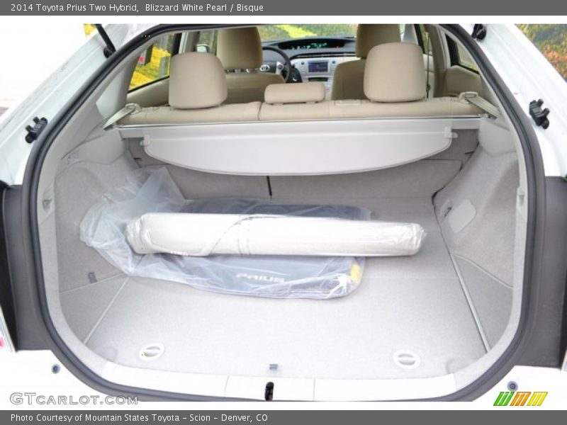 Blizzard White Pearl / Bisque 2014 Toyota Prius Two Hybrid