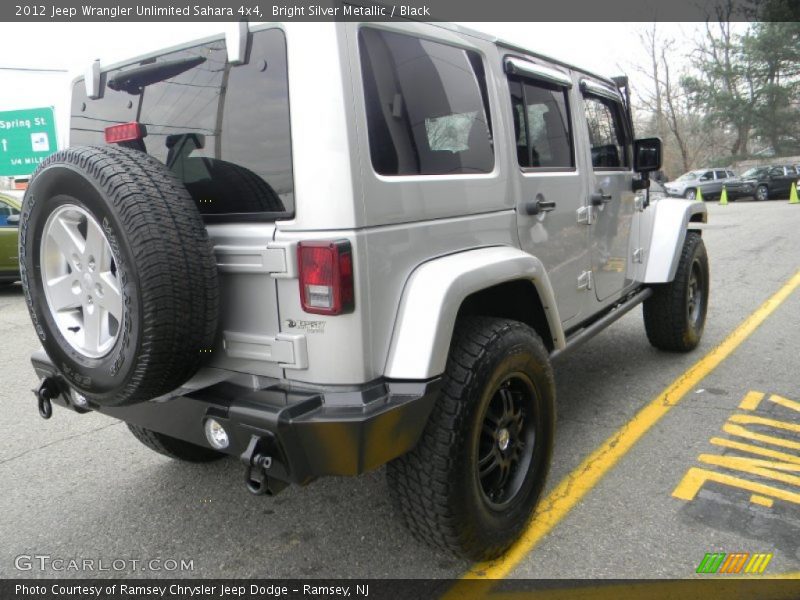 Bright Silver Metallic / Black 2012 Jeep Wrangler Unlimited Sahara 4x4