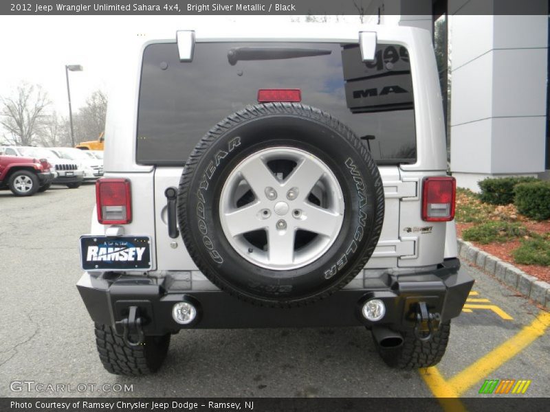 Bright Silver Metallic / Black 2012 Jeep Wrangler Unlimited Sahara 4x4