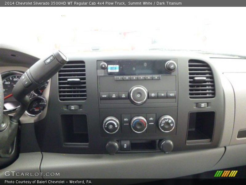 Summit White / Dark Titanium 2014 Chevrolet Silverado 3500HD WT Regular Cab 4x4 Plow Truck