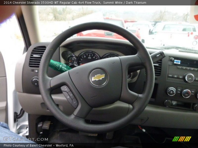  2014 Silverado 3500HD WT Regular Cab 4x4 Plow Truck Steering Wheel