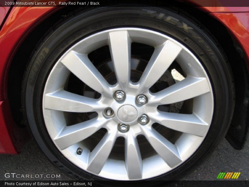 Rally Red Pearl / Black 2009 Mitsubishi Lancer GTS