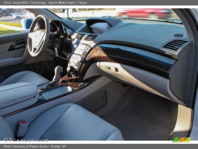 Aspen White Pearl / Taupe 2011 Acura MDX Technology