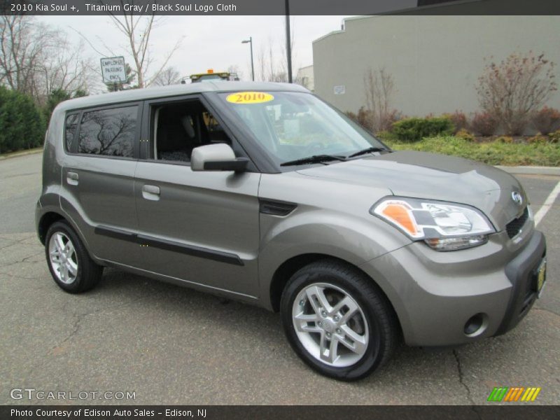 Titanium Gray / Black Soul Logo Cloth 2010 Kia Soul +