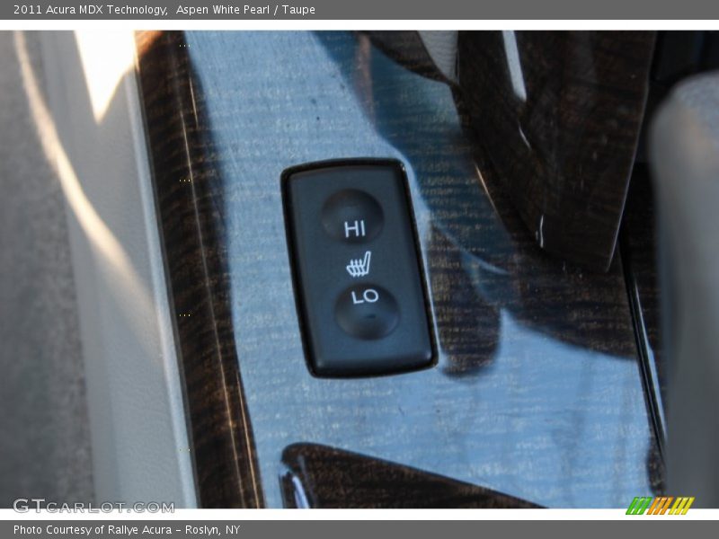 Aspen White Pearl / Taupe 2011 Acura MDX Technology
