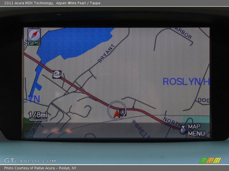 Aspen White Pearl / Taupe 2011 Acura MDX Technology