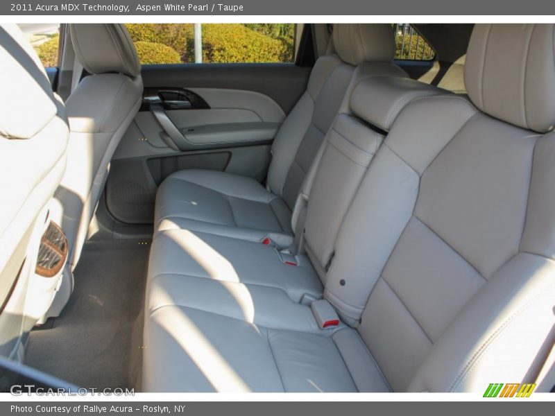 Aspen White Pearl / Taupe 2011 Acura MDX Technology