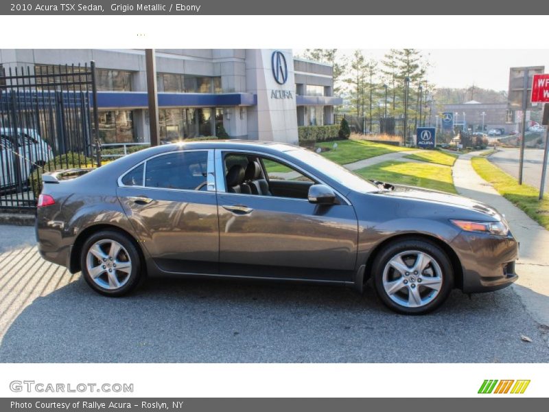 Grigio Metallic / Ebony 2010 Acura TSX Sedan