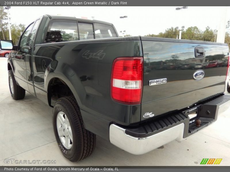 Aspen Green Metallic / Dark Flint 2004 Ford F150 XLT Regular Cab 4x4