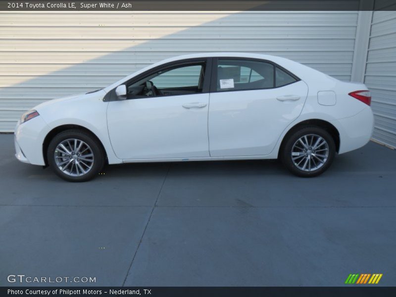 Super White / Ash 2014 Toyota Corolla LE