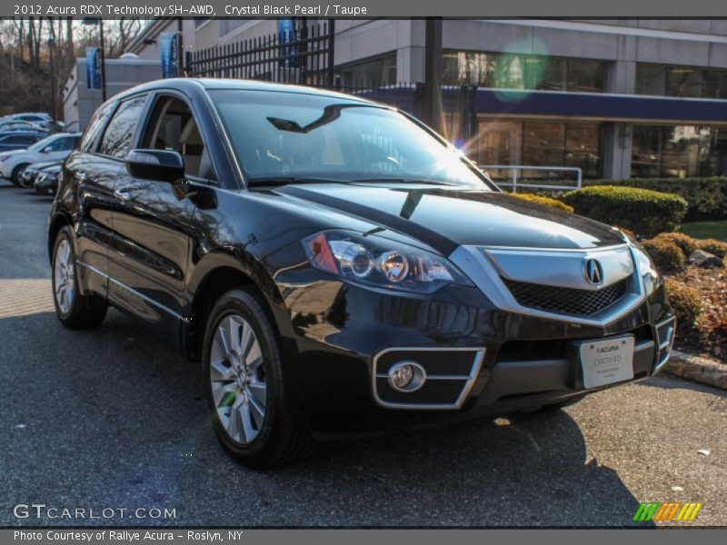 Crystal Black Pearl / Taupe 2012 Acura RDX Technology SH-AWD