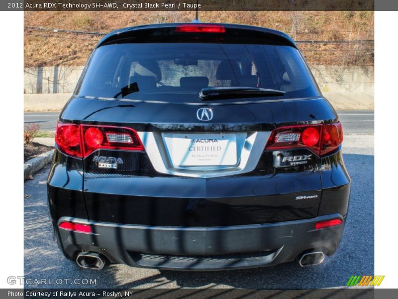 Crystal Black Pearl / Taupe 2012 Acura RDX Technology SH-AWD