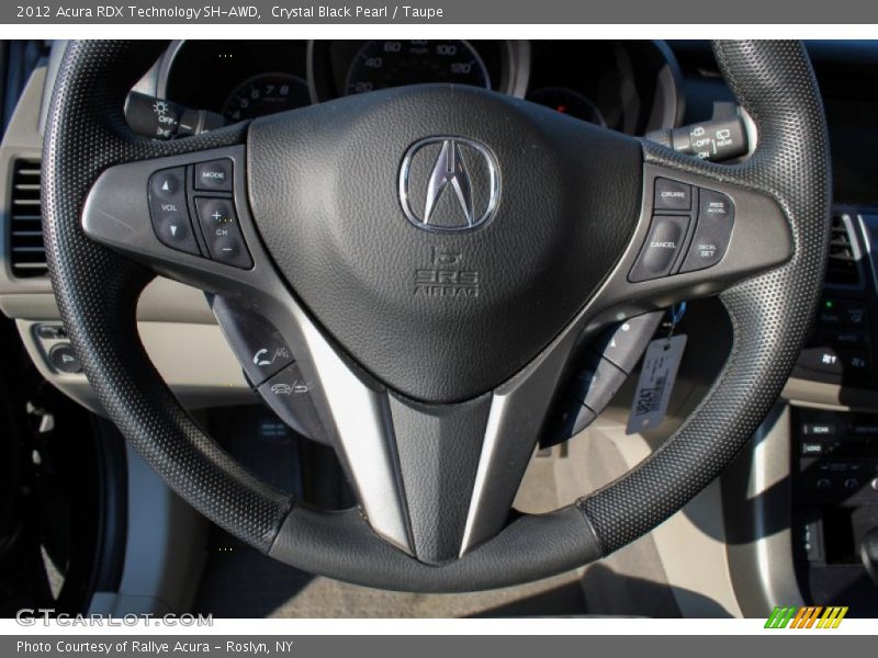 Crystal Black Pearl / Taupe 2012 Acura RDX Technology SH-AWD