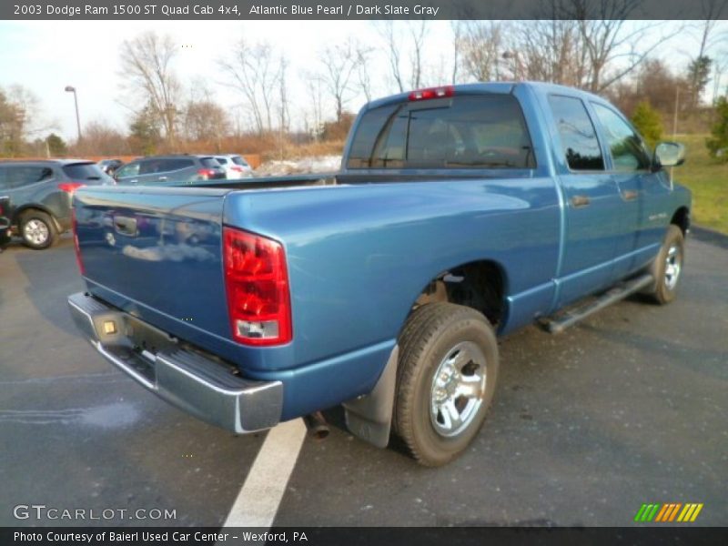 Atlantic Blue Pearl / Dark Slate Gray 2003 Dodge Ram 1500 ST Quad Cab 4x4