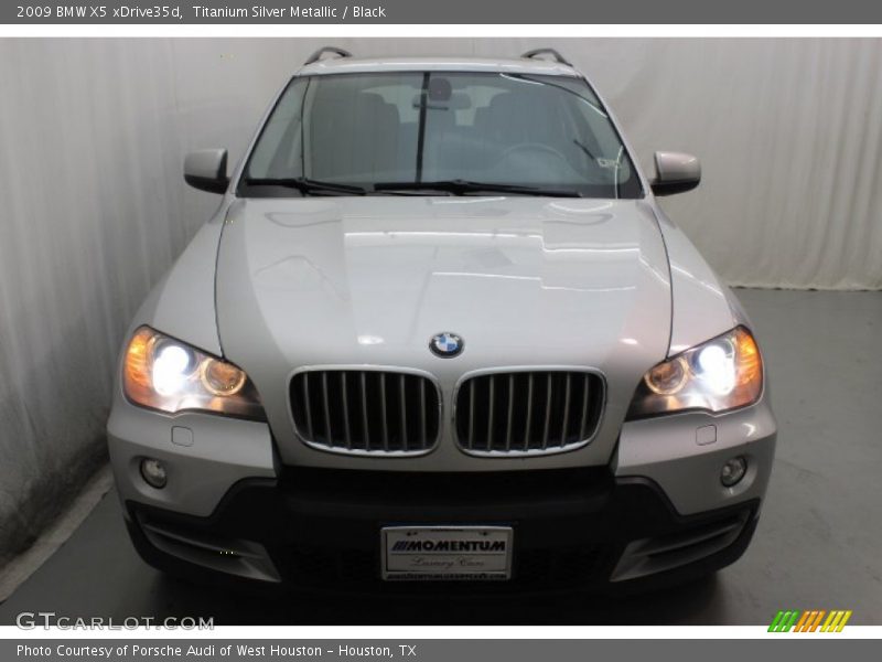 Titanium Silver Metallic / Black 2009 BMW X5 xDrive35d