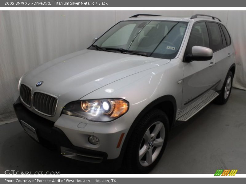 Titanium Silver Metallic / Black 2009 BMW X5 xDrive35d