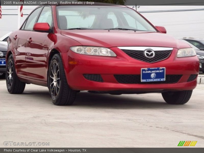 Redfire Metallic / Beige 2005 Mazda MAZDA6 i Sport Sedan