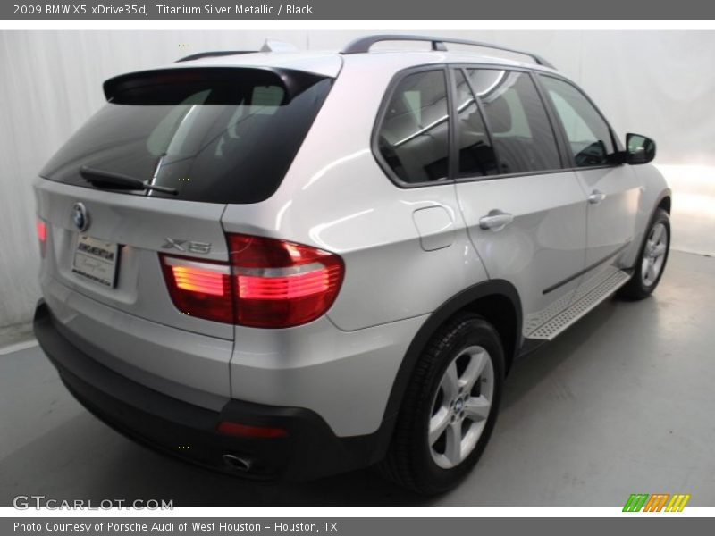Titanium Silver Metallic / Black 2009 BMW X5 xDrive35d