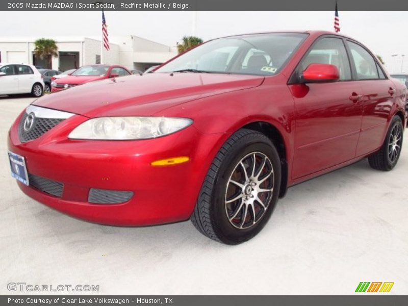 Redfire Metallic / Beige 2005 Mazda MAZDA6 i Sport Sedan