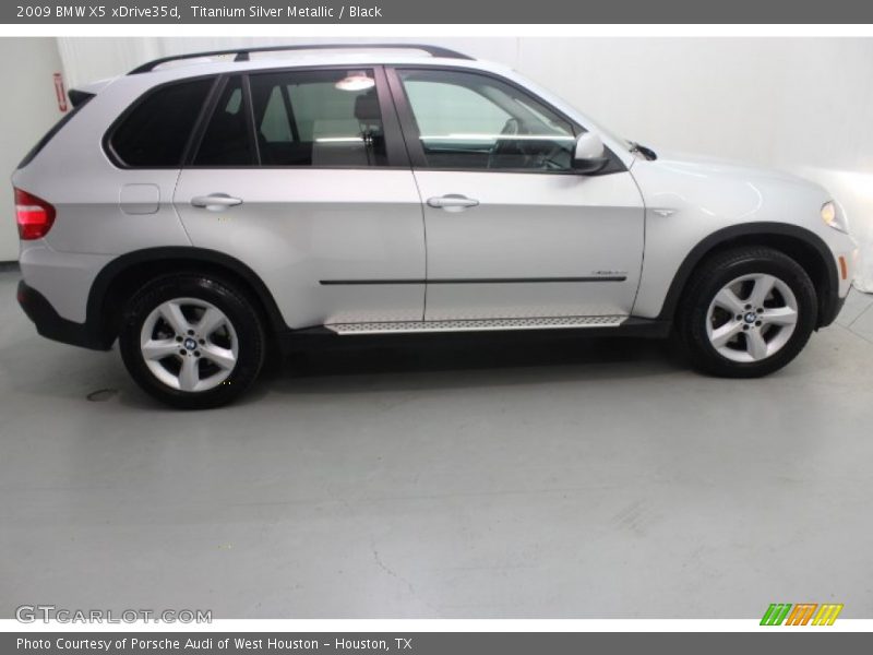 Titanium Silver Metallic / Black 2009 BMW X5 xDrive35d