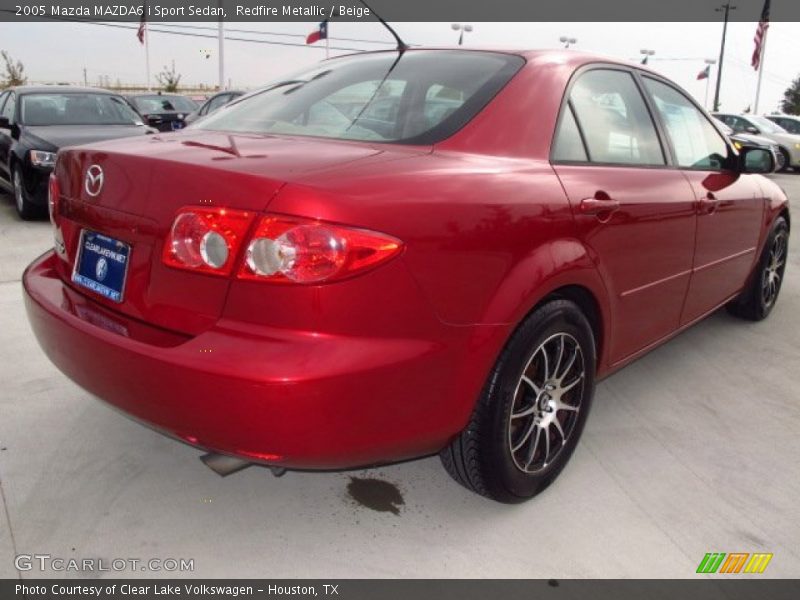 Redfire Metallic / Beige 2005 Mazda MAZDA6 i Sport Sedan