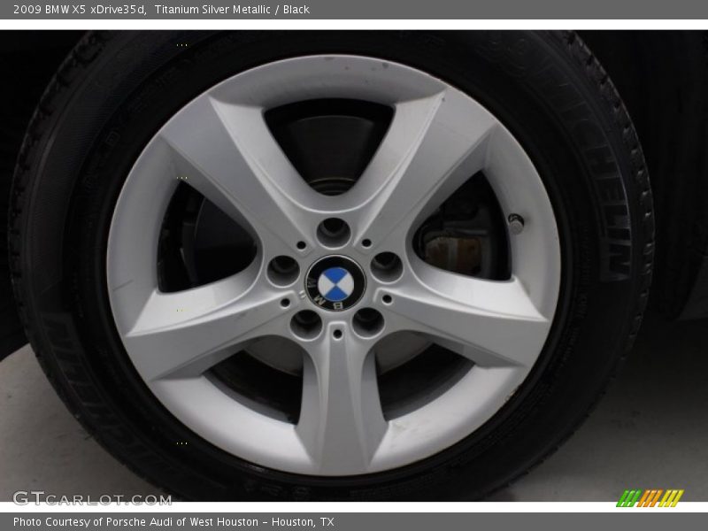 Titanium Silver Metallic / Black 2009 BMW X5 xDrive35d