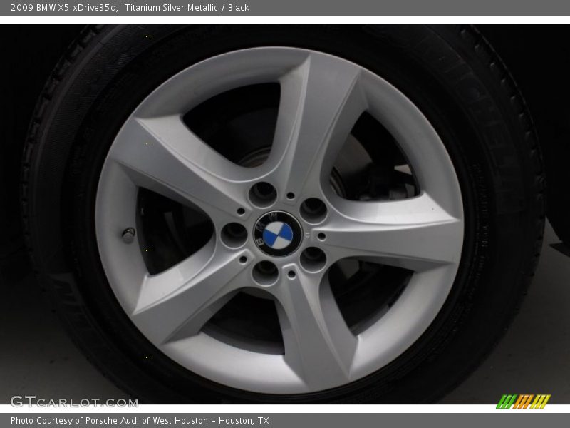 Titanium Silver Metallic / Black 2009 BMW X5 xDrive35d