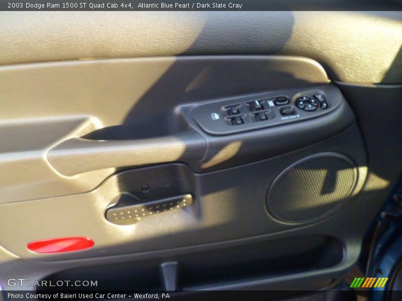 Atlantic Blue Pearl / Dark Slate Gray 2003 Dodge Ram 1500 ST Quad Cab 4x4