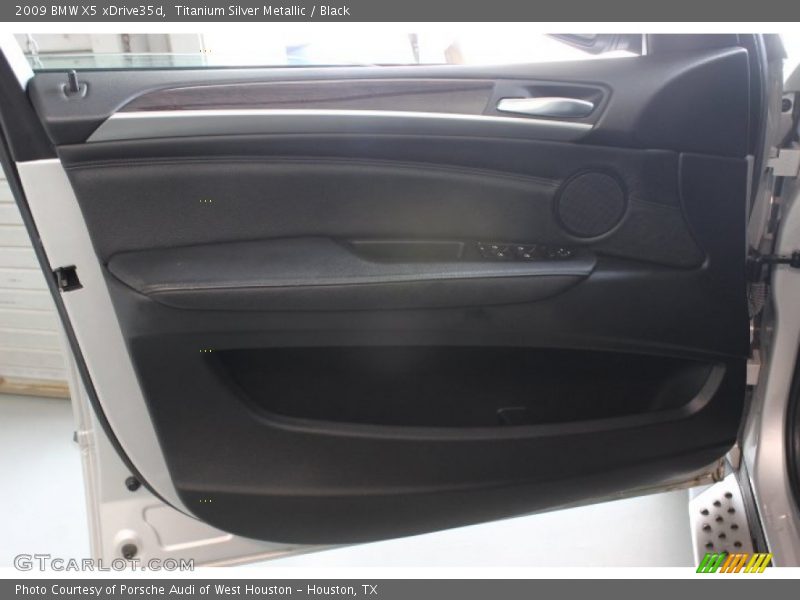Titanium Silver Metallic / Black 2009 BMW X5 xDrive35d