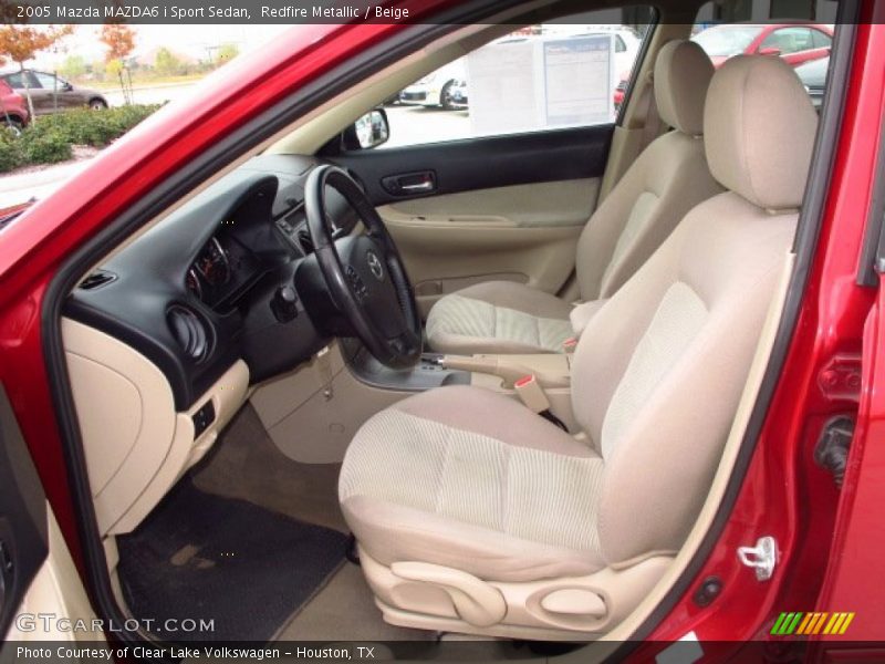 Redfire Metallic / Beige 2005 Mazda MAZDA6 i Sport Sedan