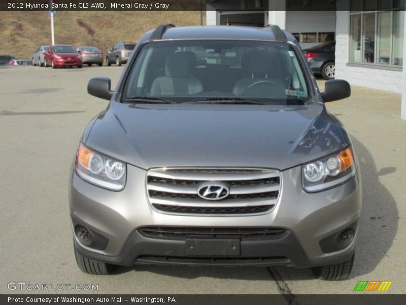 Mineral Gray / Gray 2012 Hyundai Santa Fe GLS AWD