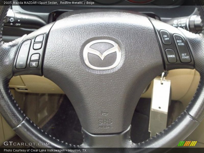 Redfire Metallic / Beige 2005 Mazda MAZDA6 i Sport Sedan