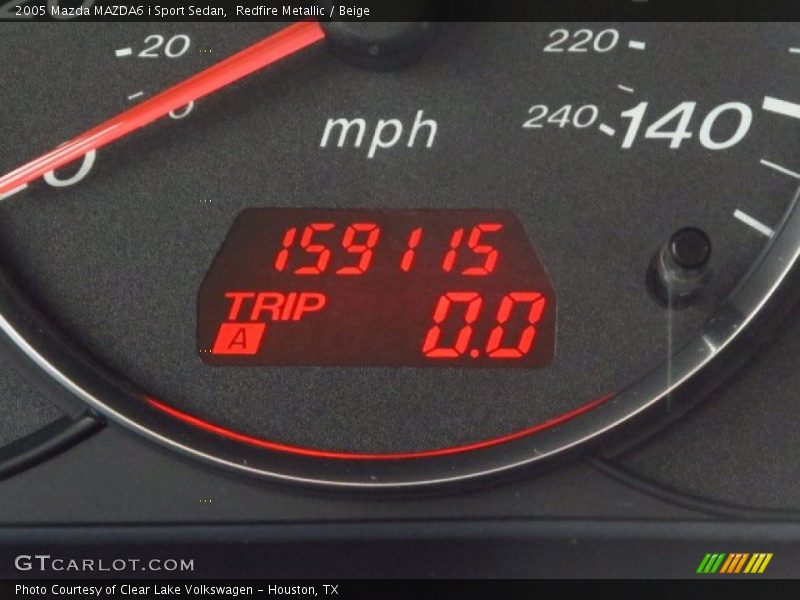 Redfire Metallic / Beige 2005 Mazda MAZDA6 i Sport Sedan