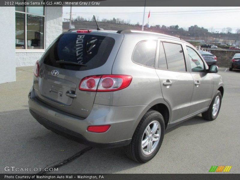 Mineral Gray / Gray 2012 Hyundai Santa Fe GLS AWD