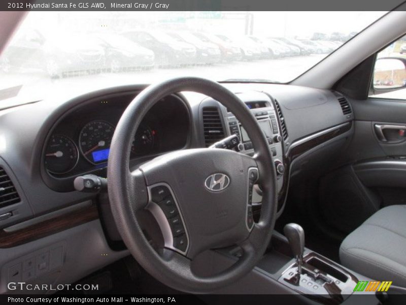 Mineral Gray / Gray 2012 Hyundai Santa Fe GLS AWD