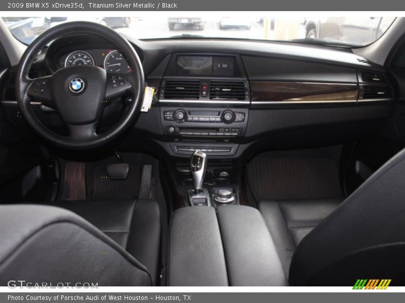 Titanium Silver Metallic / Black 2009 BMW X5 xDrive35d