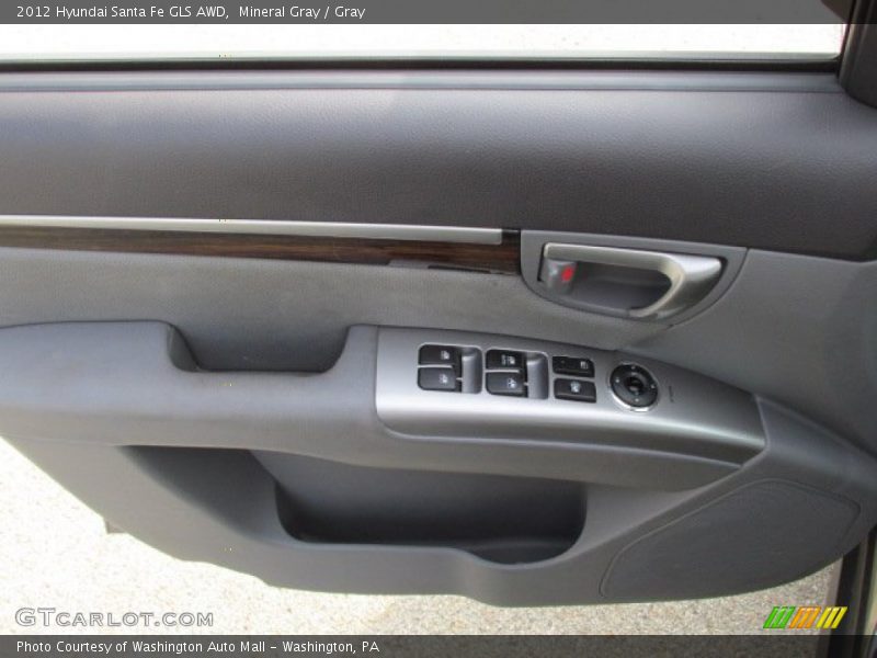 Mineral Gray / Gray 2012 Hyundai Santa Fe GLS AWD