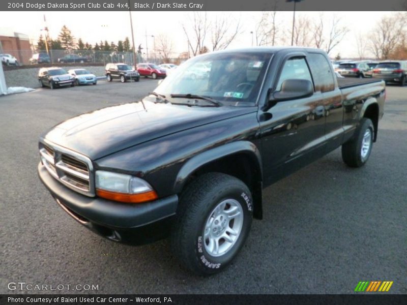 Black / Dark Slate Gray 2004 Dodge Dakota Sport Club Cab 4x4