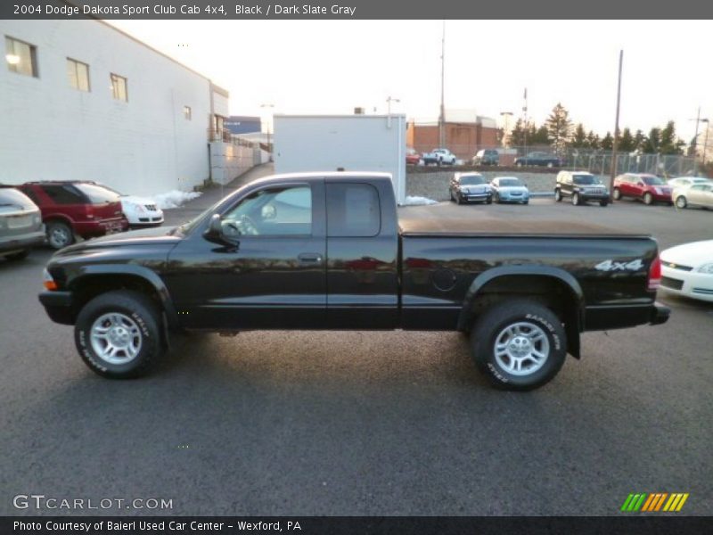 Black / Dark Slate Gray 2004 Dodge Dakota Sport Club Cab 4x4