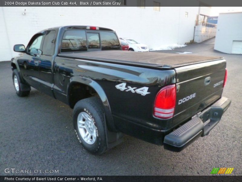 Black / Dark Slate Gray 2004 Dodge Dakota Sport Club Cab 4x4