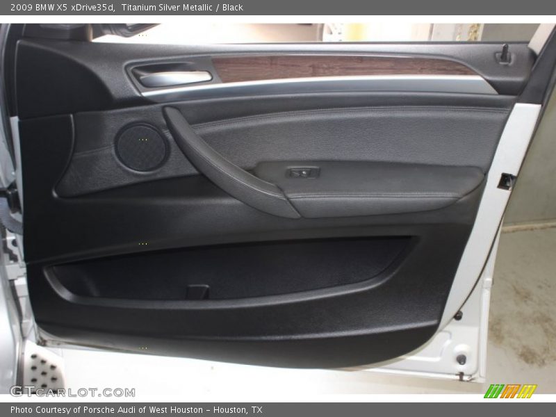 Titanium Silver Metallic / Black 2009 BMW X5 xDrive35d