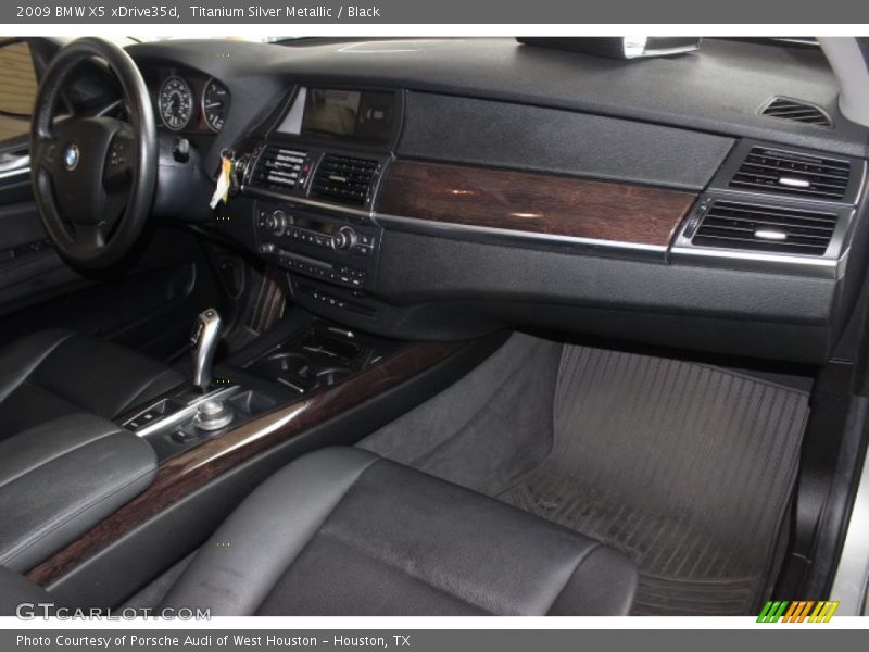 Titanium Silver Metallic / Black 2009 BMW X5 xDrive35d