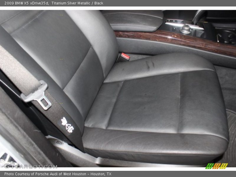 Titanium Silver Metallic / Black 2009 BMW X5 xDrive35d