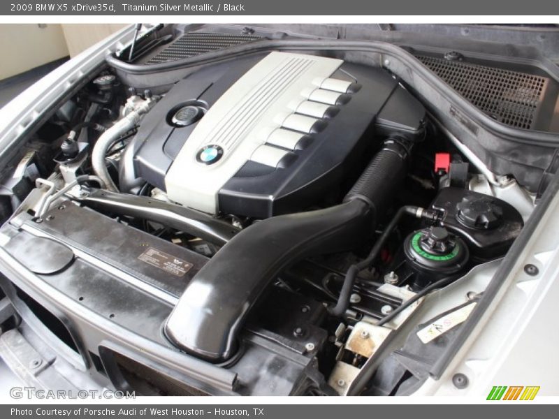 Titanium Silver Metallic / Black 2009 BMW X5 xDrive35d
