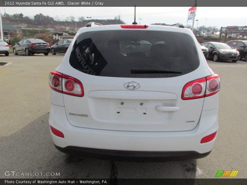 Glacier White / Gray 2012 Hyundai Santa Fe GLS AWD