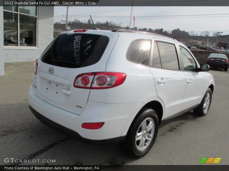 Glacier White / Gray 2012 Hyundai Santa Fe GLS AWD