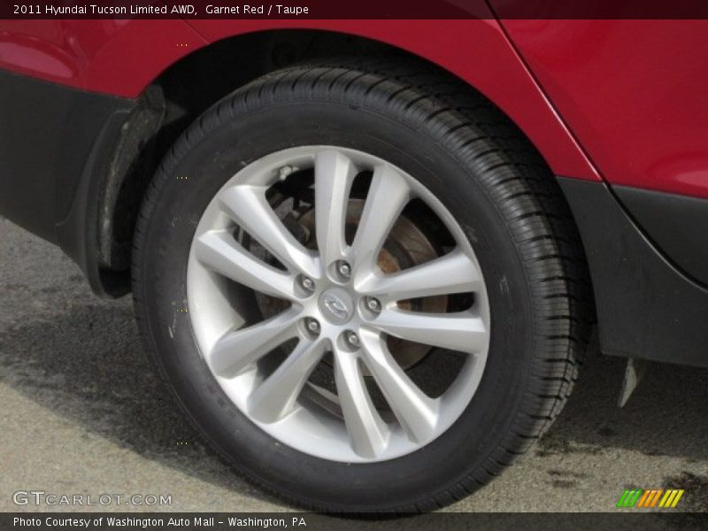 Garnet Red / Taupe 2011 Hyundai Tucson Limited AWD