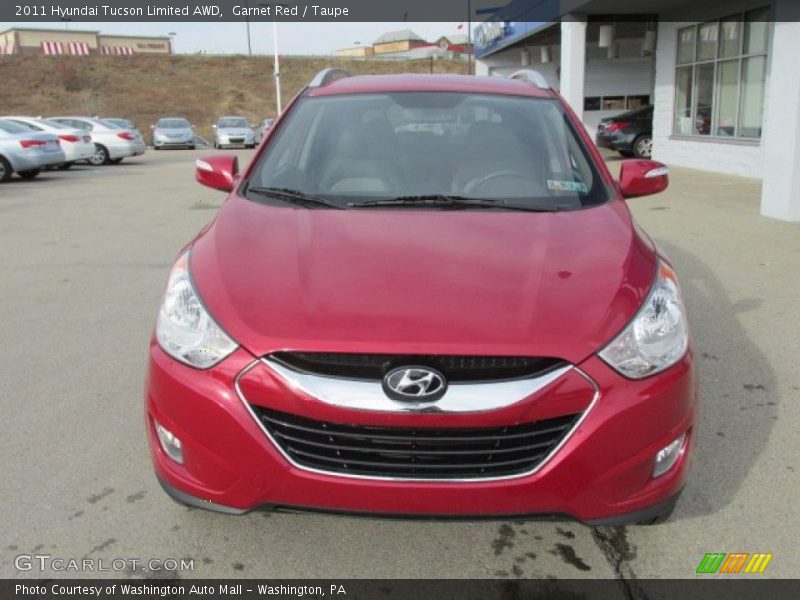 Garnet Red / Taupe 2011 Hyundai Tucson Limited AWD